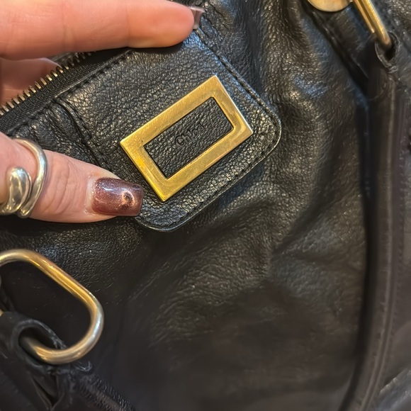 Chloe black leather shoulder bag silvering on the hardware - Picture 8 of 10